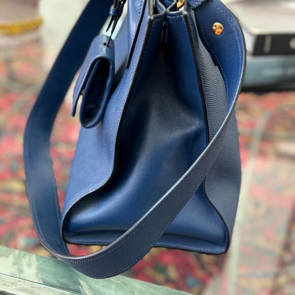 Prada Saffiano Bluette Medium Bag - Picture 9 of 13